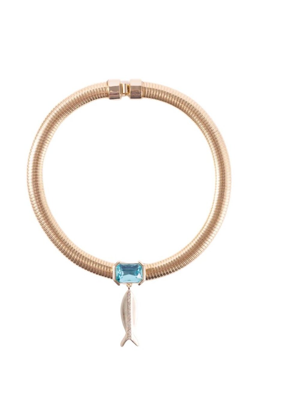 NEW Mignonne Gavigan Paula Collar Necklace in Gold and Blue
